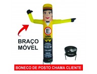 Boneco Biruta  Personalizado  Braço com movimento chama cliente  C/ Mortor